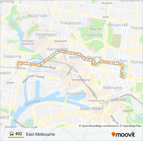 402 Bus Line Map
