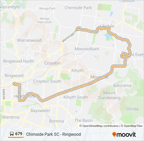 679 bus Line Map