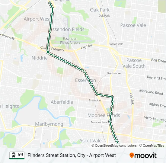 59 Tram Line Map