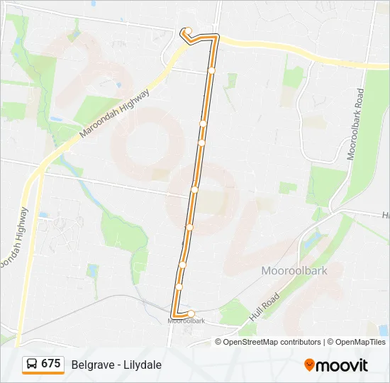 675 Bus Line Map