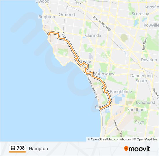 708 Route: Schedules, Stops & Maps - Hampton (Updated)