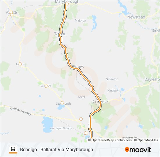 bendigo ballarat via maryborough Route Schedules, Stops & Maps Ballarat (Updated)