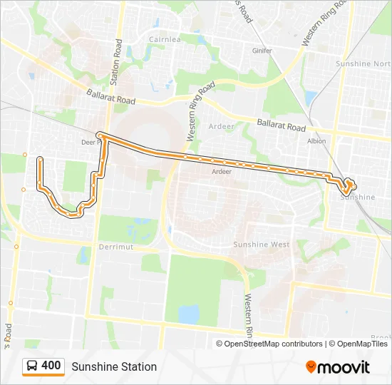400 Route: Schedules, Stops & Maps - Sunshine Station (Updated)