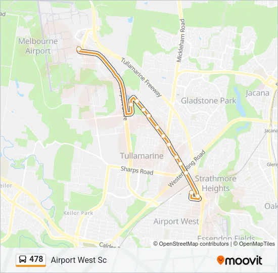 478 Bus Line Map