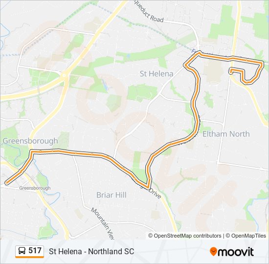 517 bus Line Map