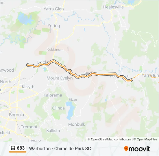 683 Bus Line Map