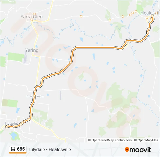 685 Bus Line Map