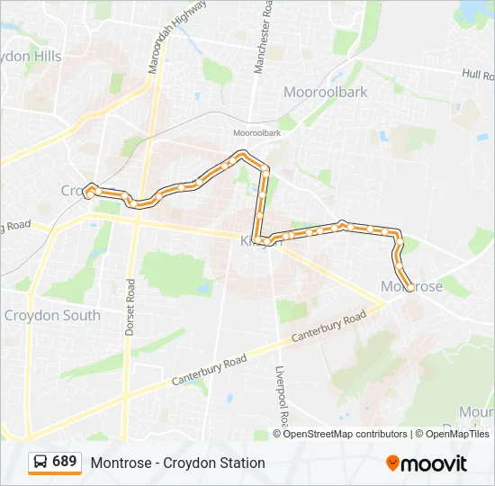 689 Bus Line Map