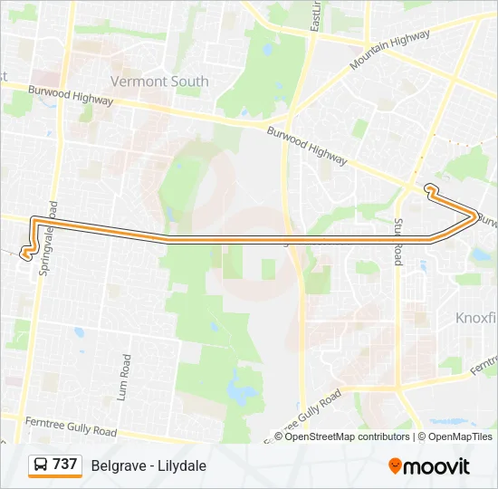 737 Bus Line Map