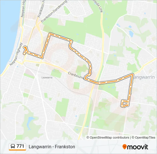 771 Bus Line Map
