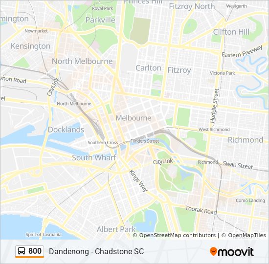 Bus 800 Route Map 800 Route: Schedules, Stops & Maps - Chadstone Sc (Updated)