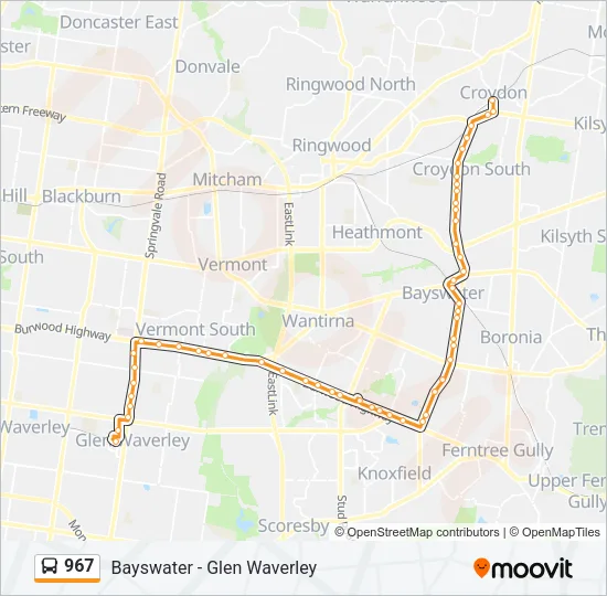 967 Bus Line Map