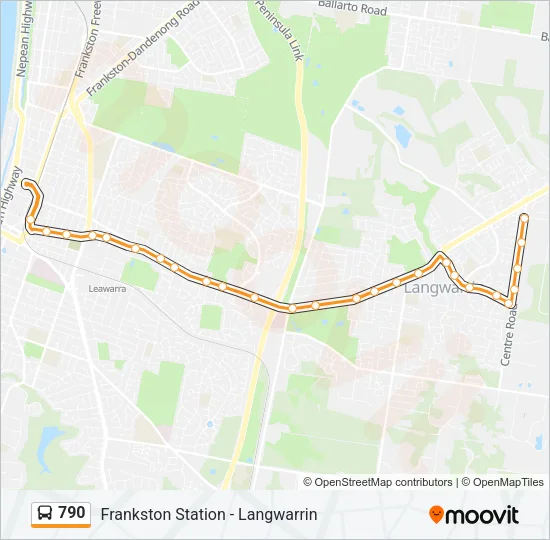 790 Bus Line Map