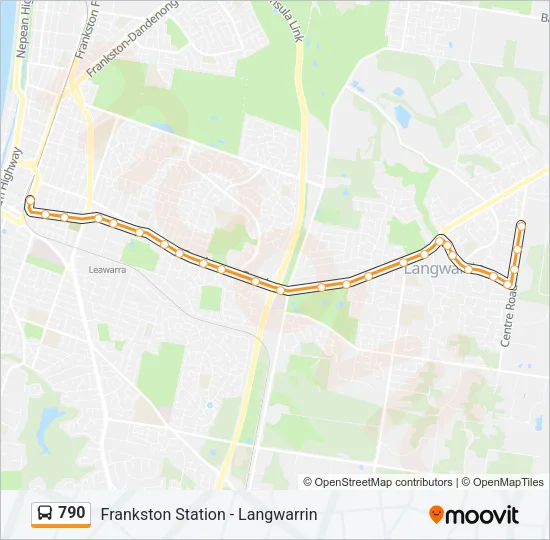790 Bus Line Map