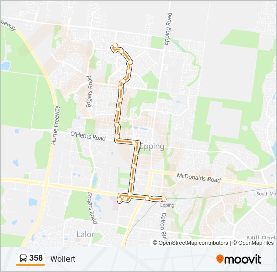 358 Route: Schedules, Stops & Maps - Wollert (Updated)