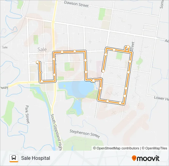 1 Bus Line Map