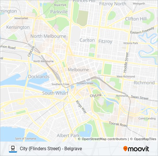 Lilydale Train Line Map Belgrave Route: Schedules, Stops & Maps - Belgrave (Updated)