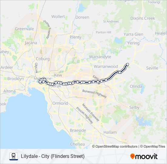 lilydale Route Schedules, Stops & Maps Lilydale (Updated)