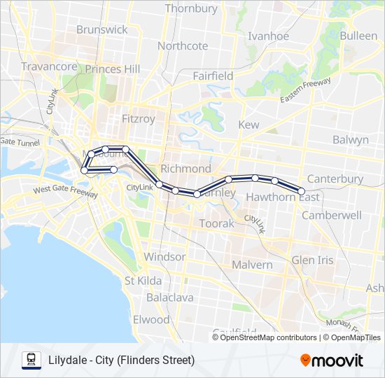 lilydale Route Schedules, Stops & Maps Lilydale (Updated)