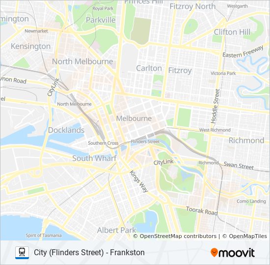 Frankston Train Line Map Frankston Route: Schedules, Stops & Maps - Frankston (Updated)