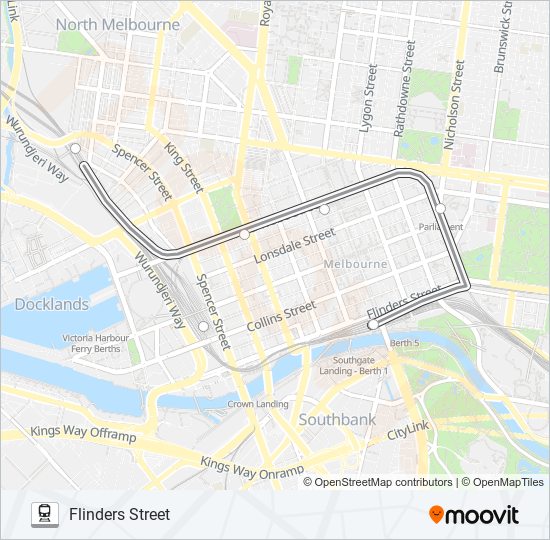 FLEMINGTON Train Line Map