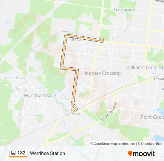182 Bus Line Map