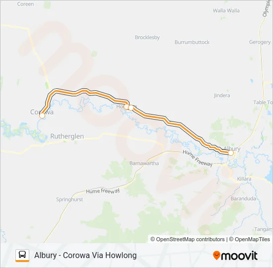 1 Bus Line Map