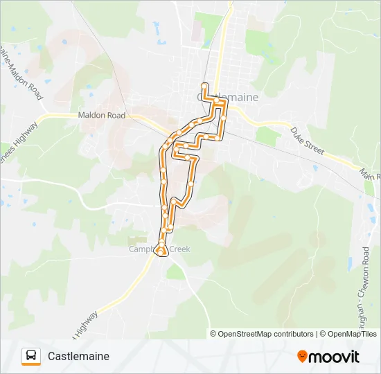 1 Bus Line Map