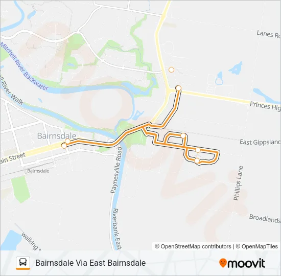 2 Bus Line Map