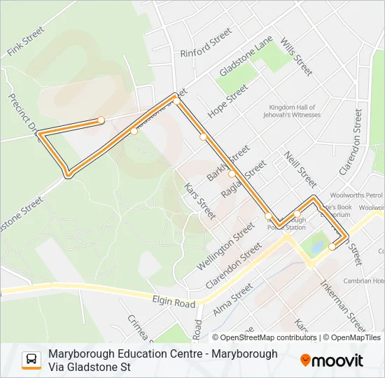 4 Bus Line Map