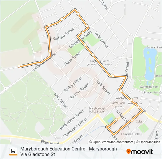 4 Bus Line Map