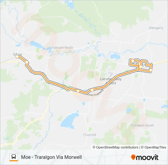 8 Bus Line Map