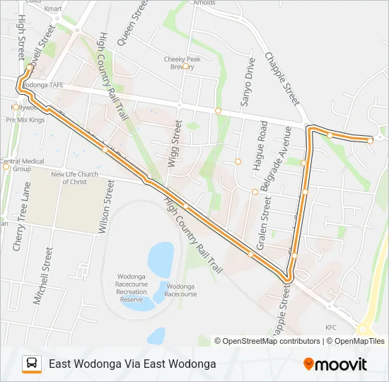 E Bus Line Map