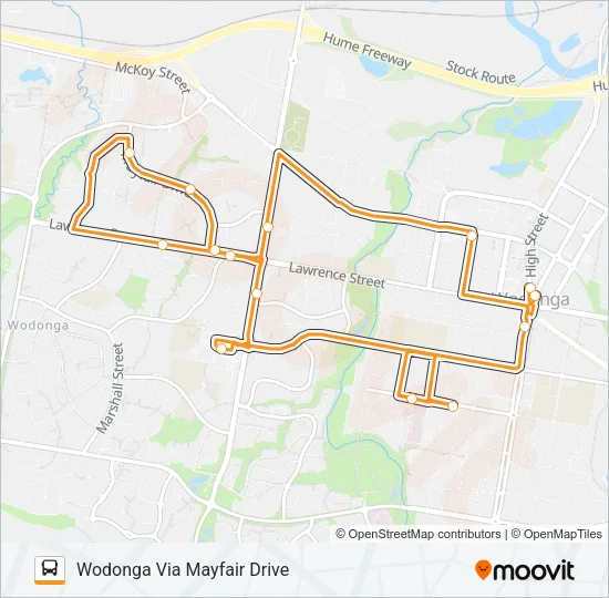 M Bus Line Map