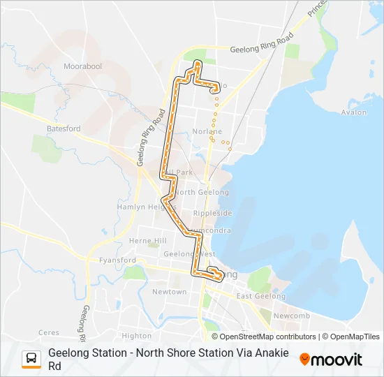 22 Bus Line Map