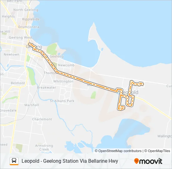 Geelong Bus Routes Map 32 Route: Schedules, Stops & Maps - Geelong Station (Updated)