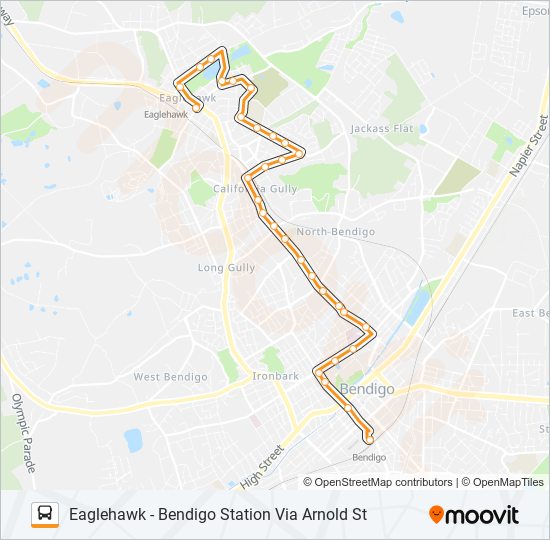 52 bus Line Map