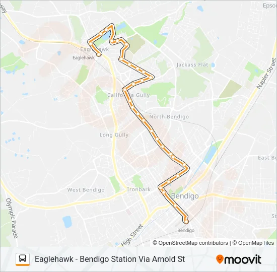 52 Bus Line Map