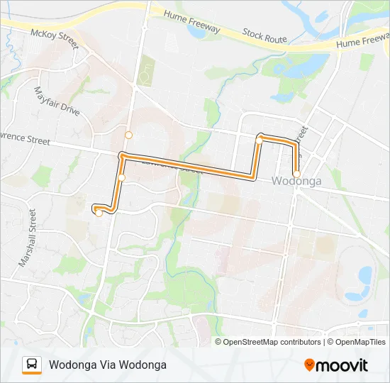 WS Bus Line Map