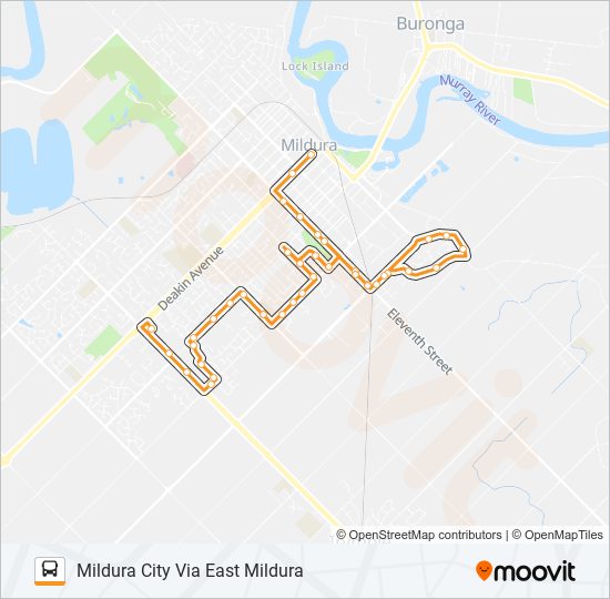 Mapa de 401 de autobús