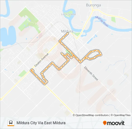 401 Bus Line Map