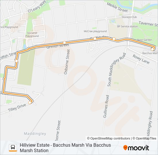 433 bus Line Map