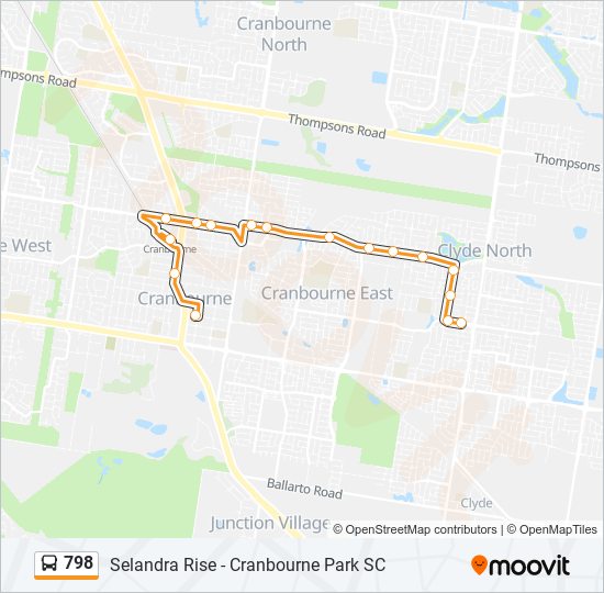 798 Bus Line Map