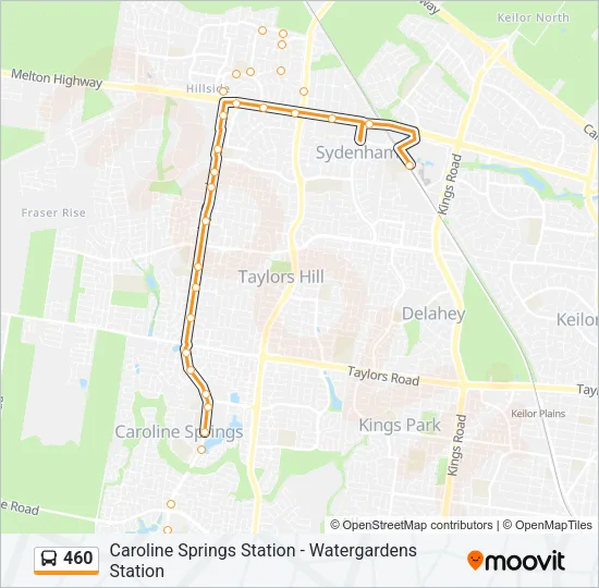 460 Bus Line Map