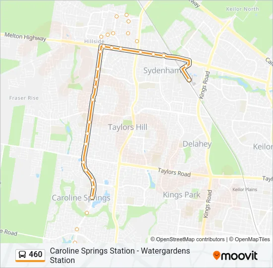 460 Bus Line Map