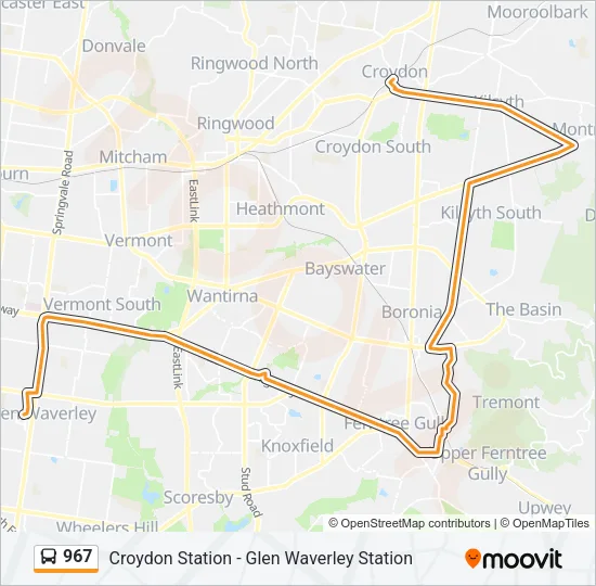 967 Bus Line Map