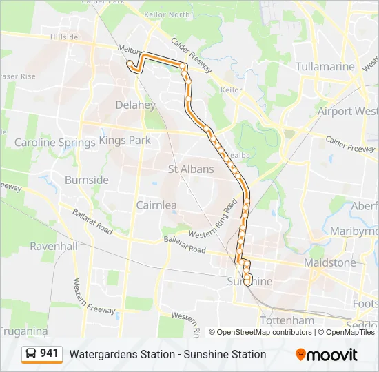 941 Bus Line Map