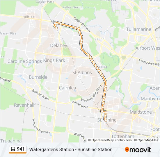 941 Bus Line Map
