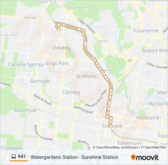 941 Bus Line Map
