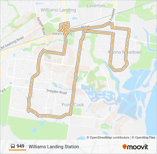 949 Bus Line Map